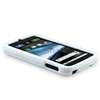 For Motorola Atrix 4G White Hard Case+LCD Protector  