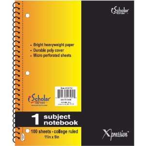  iScholar Xpression 1 Subject Poly Cover Wirebound Notebook 