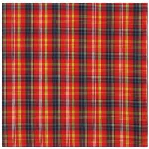   Colorful Red and Yellow Plaid Tablecloth 60x60 Inches