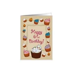  61st Birthday Cupcakes Card: Toys & Games