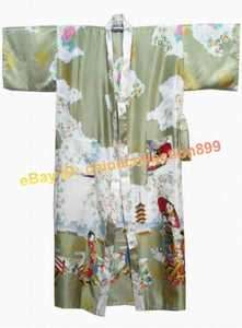 Woman Geisha Kimono Robe Sleepwear Yukata&Belt  