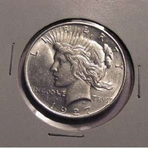  1927D Peace Silver Dollar 
