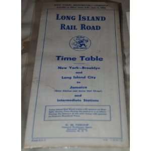   York Long Island Rail Road June 3rd 1962 Time Table 