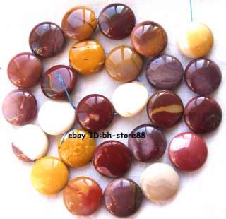 15mm Natural Mustard Stone roundel gemstone Beads 15  