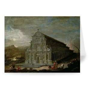  Seven Wonders of the World: The Temple..   Greeting Card (Pack of 2 