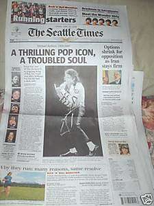 MICHAEL JACKSON NEWSPAPERS & FARRAH TIMES 6/26/09 LOTS OF PICTURES 