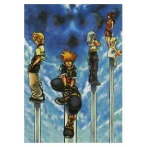    Kingdom Hearts 2 Cloth Wall Scroll Poster YA 114: Toys & Games