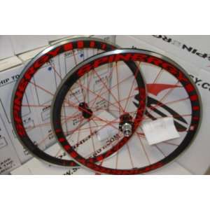   Stealth PBO Carbon Red Wheelset/Shimano/700c: Sports & Outdoors