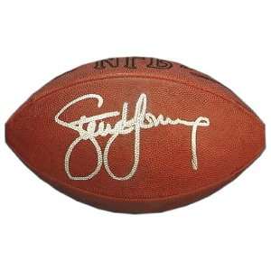  Steve Young Autographed NFL Football: Sports & Outdoors