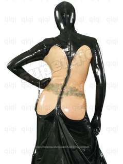 100% Latex/rubber 0.45mm full length Dress mask hood suit catsuit 