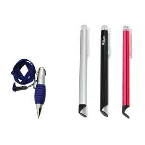  GTMax 3x Universal Stylus with Flat Tip + Pen with 