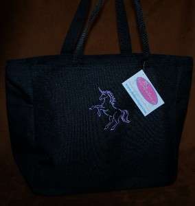   Mystical Horse Custom Embroidered Essential Tote Bag NWT  