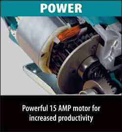 5477nb features power powerful 15 amp motor for increased productivity 