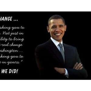  Obama Yes We Did   Inauguration Mug