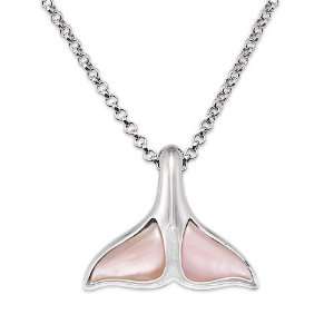  Wyland Whale Tail Necklace with Mother of Pearl Maui 