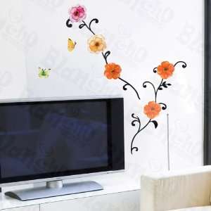 HEMU HL 5608   Brighten Flowers   Large Wall Decals Stickers Appliques 