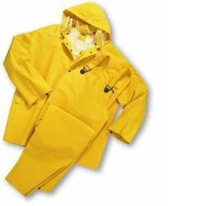  3 Piece PVC over Polyester Rainsuit, 7XL