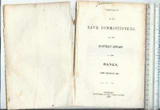 1847 New Hampshire Bank Commissioners Report on Banks in the State 