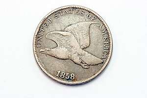 Absolutely Brilliant Eye Catching 1858   P Flying Eagle Small Cents 