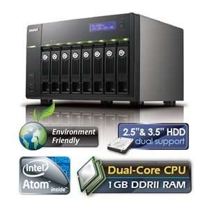  QNAP NAS TS 859 PRO+ US Iscsi 8Bay Atom 1.8ghz Dual Core 