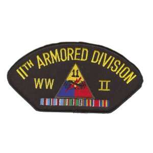  11th Armored Division WWII Hat Patch 