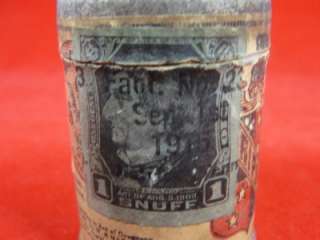   1916 Scotch Snuff Can Box W F Garrett & Sons Philadelphia PA Tax Stamp