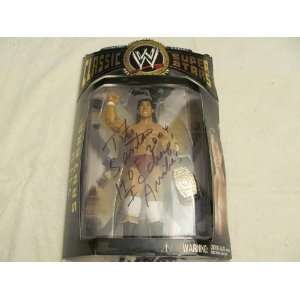  AUTO SIGNED WWE CLASSIC COLLECTOR SERIES TITO SANTANA ACTION FIGURE