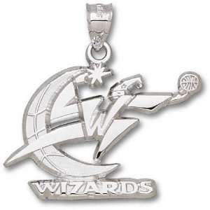  Washington Wizards Sterling Silver Wizard Logo 1 Pendant 