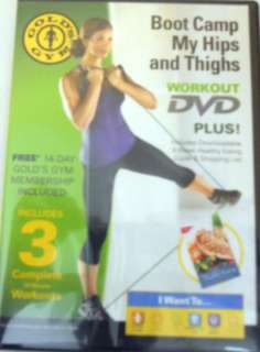 Golds Gym Workout DVD Boot Camp My Hips and Thighs NIP  