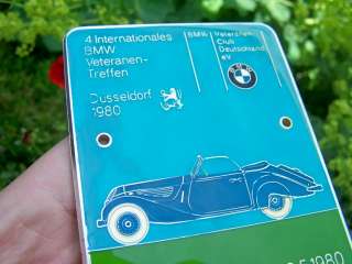 German BMW Club Int. Meeting Badge Duesseldorf 1980  