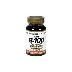    Vitamin B 100 COMPLEX TAB WMILL Size: 60: Health & Personal Care