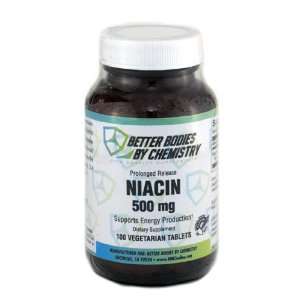 Better Bodies By Chemistry Niacin Veggie Tablets, 500 Mg, 100 Count