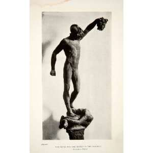  1907 Print Wax Model Perseus Bargello Italy Benvenuto 