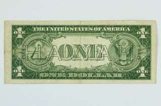 1935 A One Dollar $1 Bill Hawaii Silver Certificate Emergency WWII 