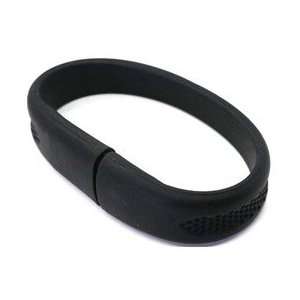  8GB Wrist Band USB 2.0 Flash Drive (Black) Electronics