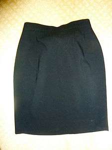Gorgeous Black Wool Skirt by Famous DEsigner sz 0  