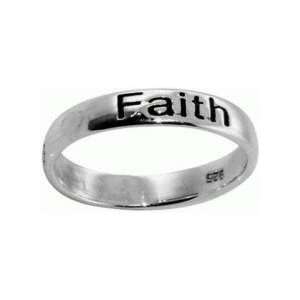  Faith Hope & Love Motif Ring [Sterling Silver]: Everything 