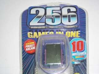 256 GAME IN 1 HAND HELD ELECTRONIC POCKET ARCADE PURPLE  