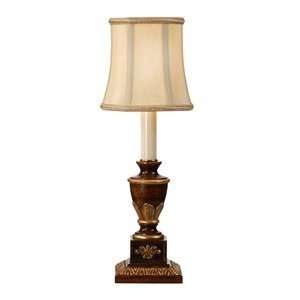 Wildwood Lamps 9372 Miniature 1 Light Table Lamps in Carved Wood Hand 