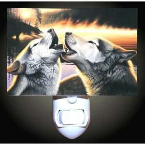  Wolf Kiss Decorative Night Light: Home Improvement