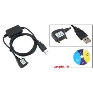   CD Disk w 1.1M Length Black USB Data Cable for Nokia 7210: Electronics