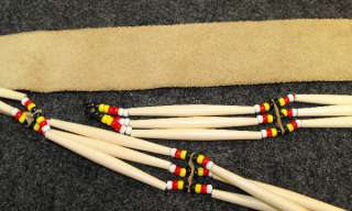 Native American Mens Hand Beaded Regalia Belt  