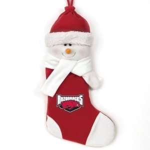 Arkansas Razorbacks NCAA Snowman Holiday Stocking (22 inch):  