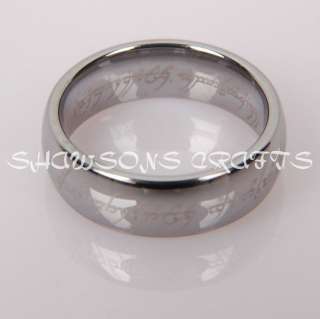 LORD OF THE RINGS 7MM TUNGSTEN CARBIDE ONE RING  