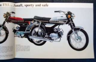 YAMAHA FS1 MOTORCYCLE SALES BROCHURE 1978.  