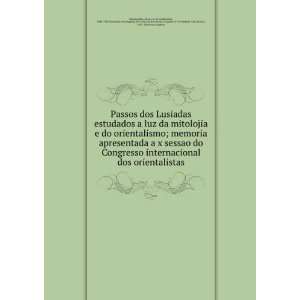 ; memoria apresentada a x sessao do Congresso internacional 