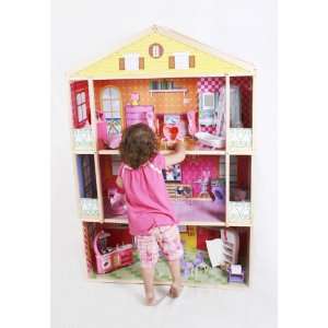  Giant Three Story Wooden Dollhouse Toys & Games