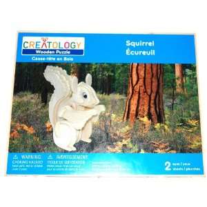  Creatology Wooden 3D Puzzle, Squirrel (1 Each): Everything 