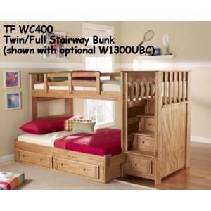  Woodcrest Woody Creek Twin Twin Stairway Bed WC400