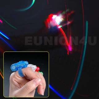 piece Different Colors LED Bright Finger Ring Lights Rave Troch 